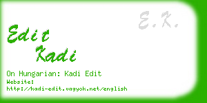 edit kadi business card